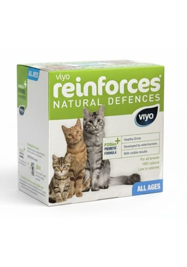 Viyo Reinforces Kedi Lezzetli Sıvı Prebiyotik İçecek 7 X 30 Ml
