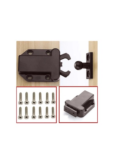 Expertland Mobilya İçin Basmalı Mandal, 2 Adet. 273512042 Kahverengi