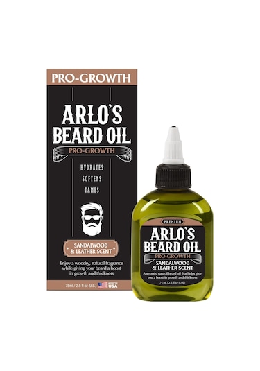 Arlo's Pro-Growth Sandal Ağacı Ve Deri Kokulu Sakal Yağı 75 ML