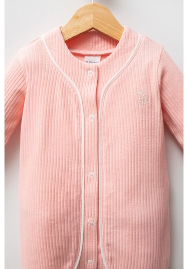 U.S. Polo Assn. U.s. Polo Assn Kız Bebek Pembe Tulum Usb2737-c-v2 Pembe