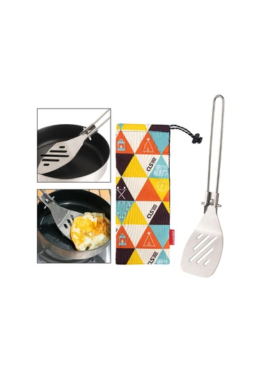 Suntek Paslanmaz Çelik Piknik Sofra Profesyonel Kamp Turner Gümüş