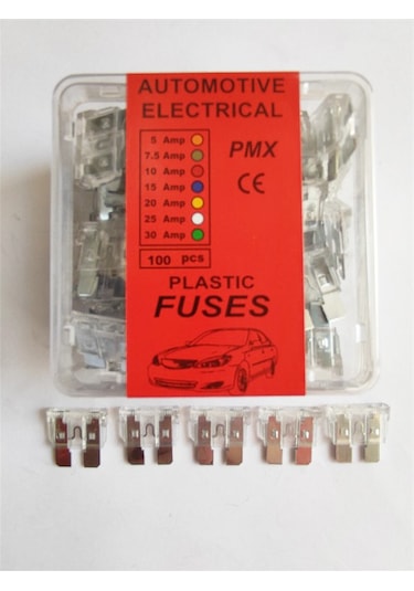 25 Amper Yassı Bıçak Sigorta 100,lü Paket