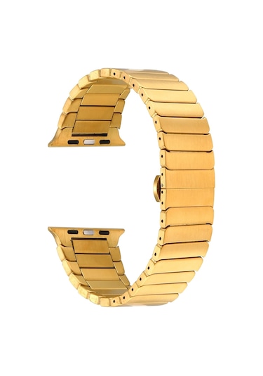 Watch Ultra 49mm Kordon Uyumlu Krd-79 Metal Strap Kayış Effx- Gümüş