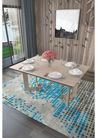 Asra Trend %100 Mdflam Yemek Masası Ym-02 Sidon Çok Renkli