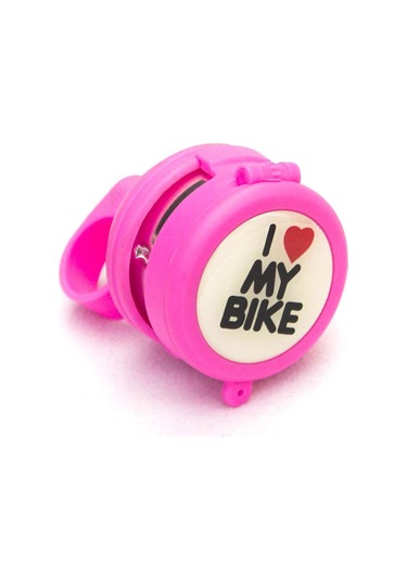 Aynalı Çın Çın Zil Çocuk Bisikleti Pembe Mavi Renk Pembe Mavi - Pembe