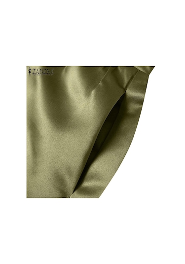 Zanzea Kadın Moda Yüksek Bel A-line Saten Etekler Düz Renk Parti Uzun Etekler Şarap Kırmızısı Kırmızı