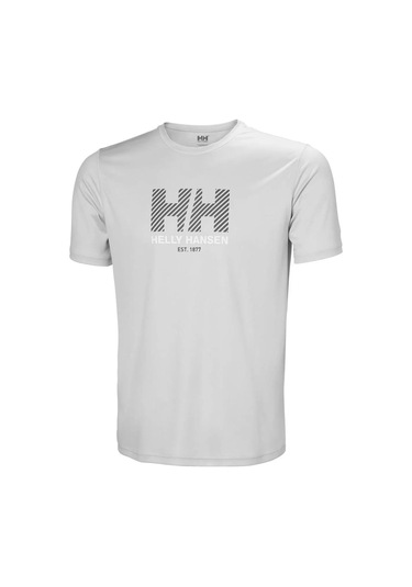 Helly Hansen Helly Hans Hh Tech Graphic Erkek T-shırt 2.0 Gri Gri