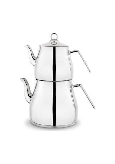 Prochef Dev Çaydanlık Takımı 4 Parça Gümüş