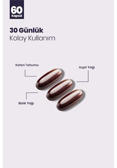Keten Tohumu Yağı Yumuşak Kapsül - 60 Kapsül