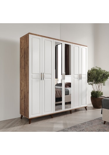 Sport 6 Komple Mdf Atlantik Çam-beyaz Yatak Odası