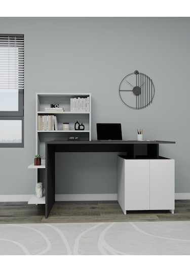 Arnetti Çalışma Masası Melis Bilgisayar Masası Antrasit - Beyaz