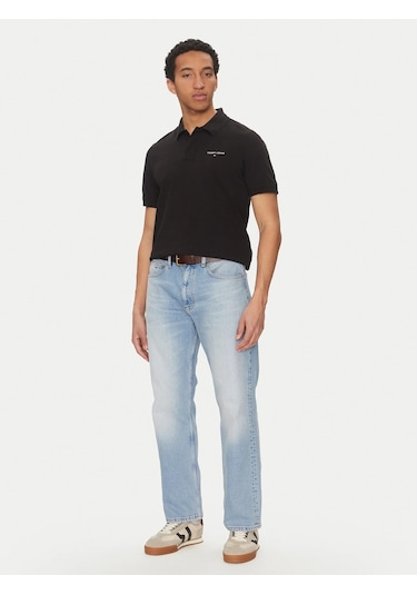 Tommy Hilfiger Tommy Hılfıger Erkek T-shırt Dm0dm20914-bds Siyah