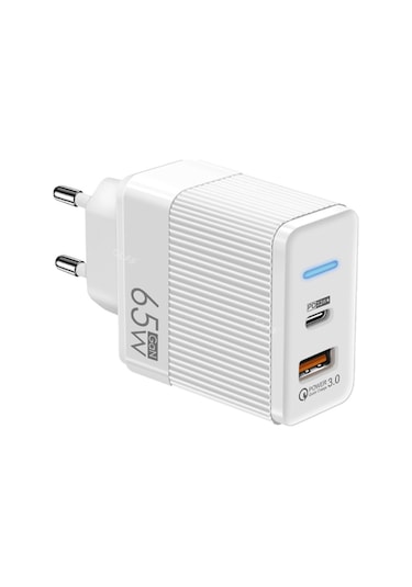 Schitec 65w Usba Pd 33w Type-c Çift Çıkış Quick 3.0 Şarj Başlığı