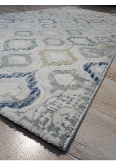 Armis Halı Ritim A353A Gri Mavi Halı Yolluk 100X200 Cm