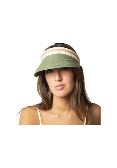 Hasır Vizör Şapka Uv Korumalı Siperlik Plaj Şapkası