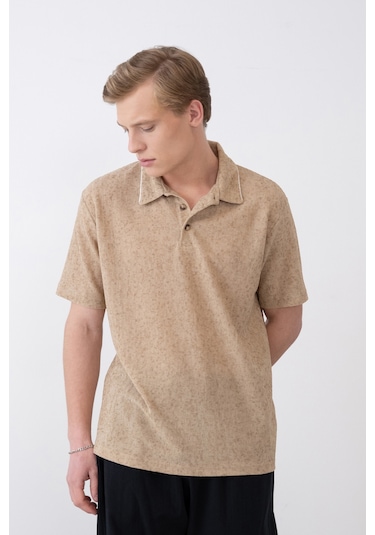Bej Polo Yaka Tshirt Bej