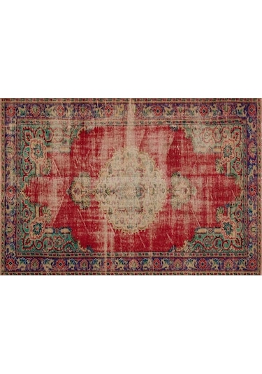 Vintage Eskitme El Dokuma Halı 169 X 253 Cm 9124