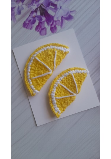 Anomoneshop Örgü Toka Limonlu Model Sarı