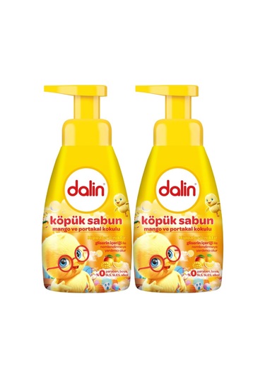 Dalin Köpük Sabun 200ml Mango Ve Portakalkokulu Çoçuklar İçin2 Li ...