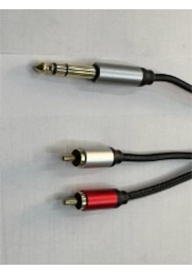 Çivi Jack Rca Kablo 6.3 Mm 2 Rca Kablo Rca Amfi Kablosu