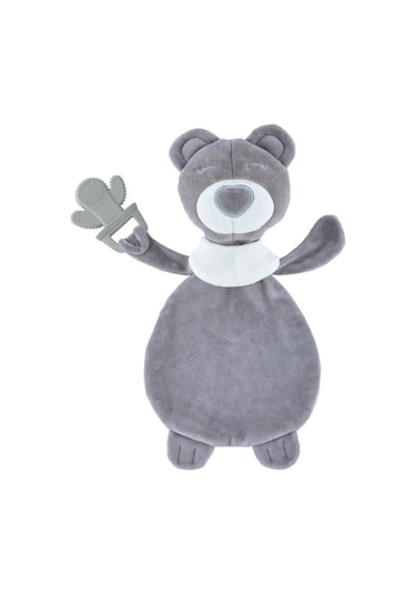 Babyjem Diş Kaşıyıcılı Uykucu Ayıcık 680 Gri