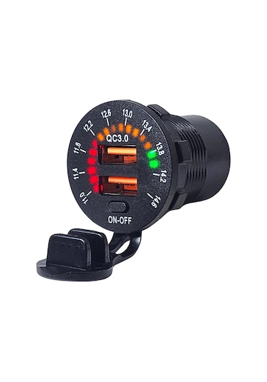 Ic-266d-5 Pano Tip Akü Göstergeli İkili Usb 3.0