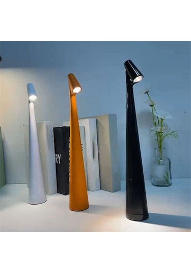 Led Masa Lambası Endüktif Işık Şarjlı Öğrenme Işığı B Beyaz