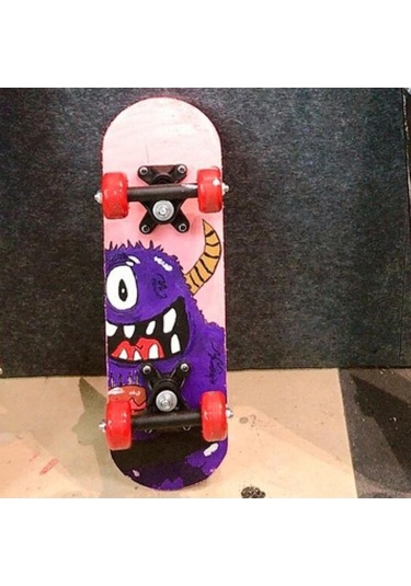 Pazly Suntek Çocuklar Için Boş Graffiti Kaykay Dıy 43x13cm Bej Ahşap Bej