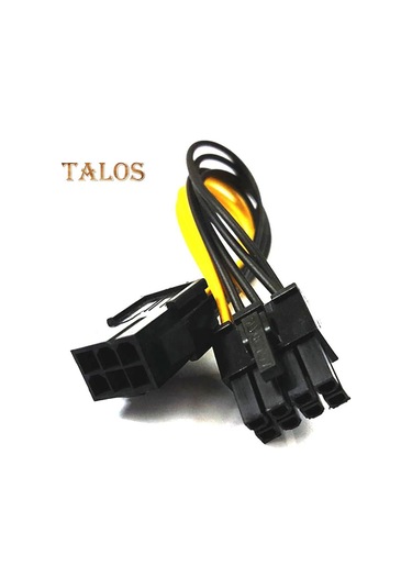 Video Kartı Grafik Bilgisayar Aletleri İçin 6-pin'den 8-pin'e Pcı-e Güç Dönüştürücü Uzatma Kablosu