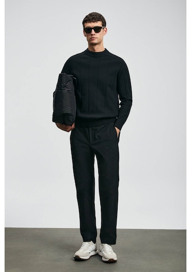 Lufian Grand Siyah Erkek Kazak 112090165 Siyah