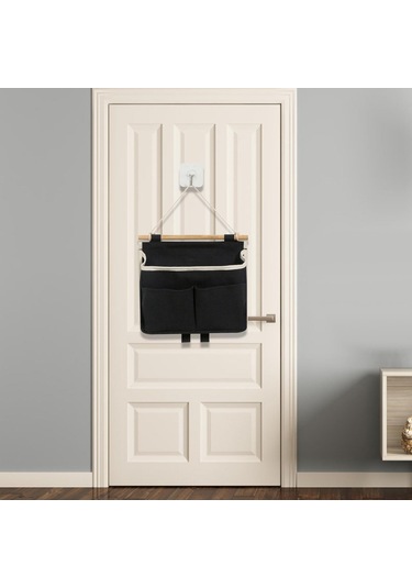 Suntek Magideal Duvara Montaj Pratik Saklama Çantası 3 Cepler Siyah