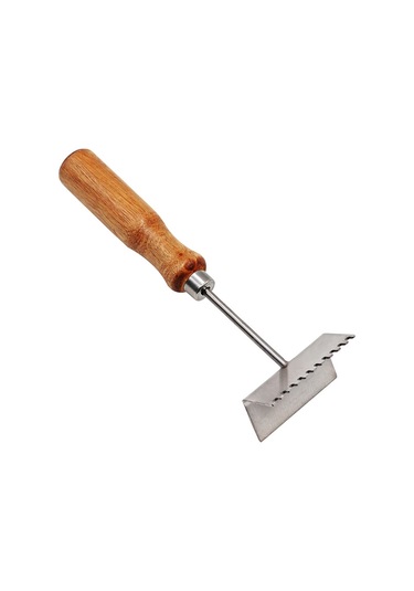 Xurunkeji Arıcılık Küreği, Paslanmaz Çelik Kraliçe Arı Dışlayıcı, Ahşap Saplı Arı Kovanı Çerçevesi Temizleme Küreği, Arıcı Malzemeleri