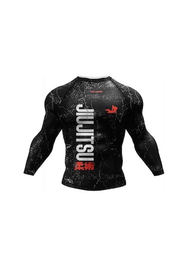 Prosperlink Cody Lundin Sıkı Uzun Kollu Mma Bjj Savaş Tişörtü - Grappling Eğitimi İçin Spor Kıyafetierkek Black