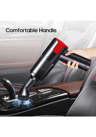 Aubyhe Kablosuz El Tipi Süpürge 9000pa Güçlü Emme, Islak-kuru İkili Kullanım, Araç Ve Ev İçin, 40 Dakika Kullanim Süresi, Kırmızı Jm-6601 Kırmızı