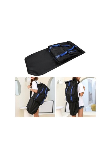 Pazly Suntek Kaykay Çantası Sırt Longboard Taşıma Mavi Dokuma Kumaş Çok Renkli