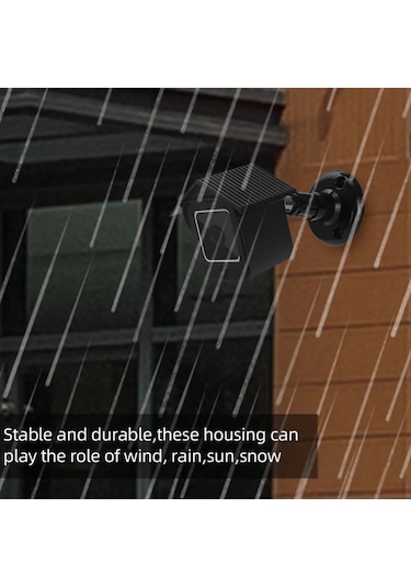 Reedark Wyze Cam V3 İçin Siyah Su Geçirmez Koruyucu Kılıf - 360 Derece Döner Duvar Montajı, Abs Malzeme İle Dış Mekan Uyumlu