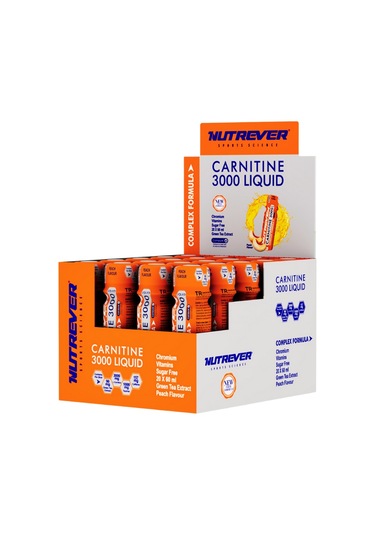 Nutrever L-carnitine Likit 3000 20 Ampül 60 ML