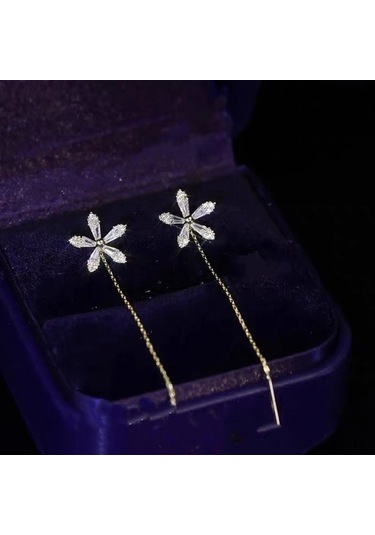 Samdoo 2022 Yeni Stil S925 Gümüş Iğne Mikro Takıklı Uzun Kolye, Kadınlar İçin Modern Kore Stili Zümrüt, Sağlıklı Ve Kullanıma Güvenli Diğer