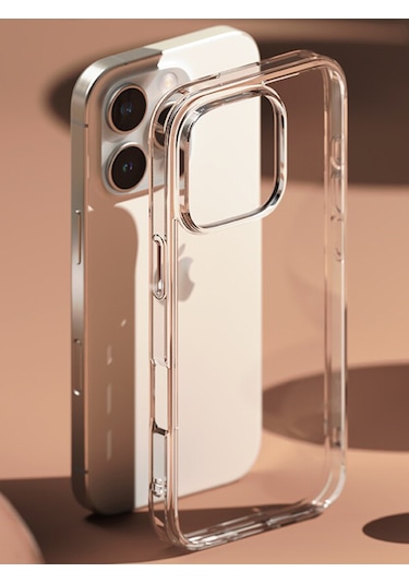 Apple Uyumlu iPhone 16 Pro Kılıf Sararmaz Sert İnce Şeffaf Kamera Korumalı