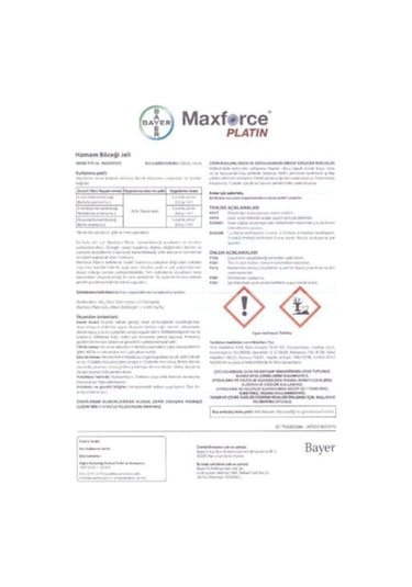 Bayer Maxforce Hamambocegi Jeli Maxforce Platin 20 Gr