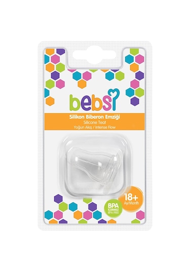 Bebsi Silikon Biberon Emziği 18+ Çok Renkli