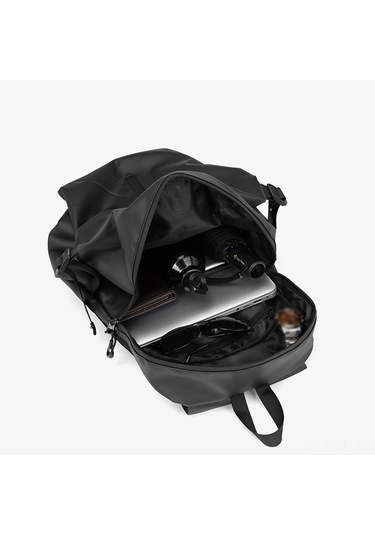 Lemestar Süper Hafif Su Geçirmez Motosiklet Kask Çantası - 30-48l Büyük Kapasiteli, Çoklu Cep, Bisiklet/seyahat/ofis İçin Siyah Sırt Çantası