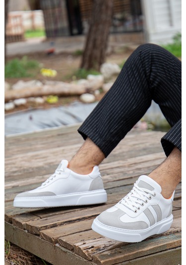 Saphiro Günlük Ortopedik Erkek Sneaker Spor Ayakkabı Beyaz