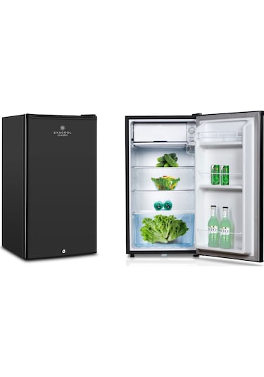 Evacool 90 L 12/24 Kilitli Kapı Karavan Buzdolabı Siyah