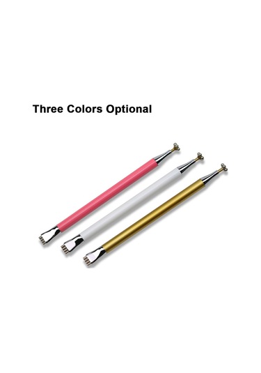 Qingmipy Pink Çift Uçlu Manikür Çiçek Desenli Manyetik Kalem, Kedi Gözü Jeli İçin Hızlı Ve Kolay Desen Oluşturma Aracı