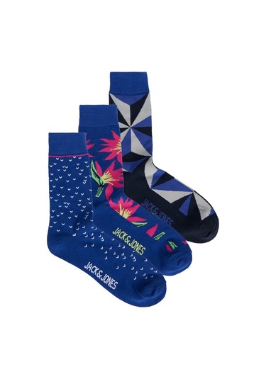 Jack&Jones Mavi Erkek 3'Lü Çorap 12242177