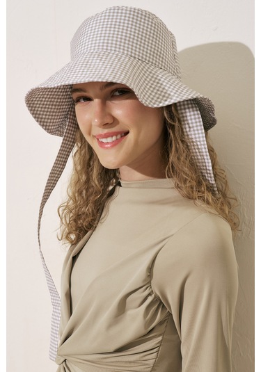 Bağlamalı Bucket Şapka Pötikare Pötikare