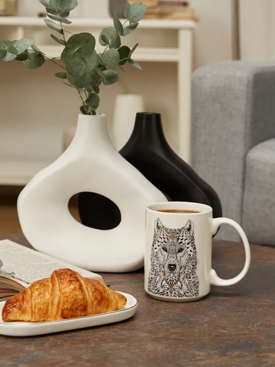 Lefard 500 Ml Porselen Çay Ve Kahve Kupası 167672781 Siyah