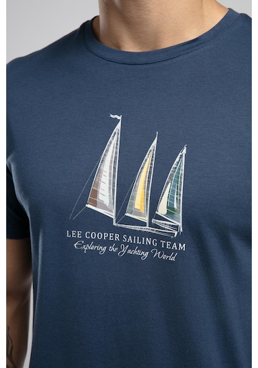 Lee Cooper Nelli Erkek O Yaka T-shirt-19936 Lacivert