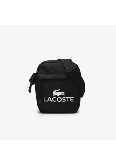 Lacoste Erkek Baskılı Siyah Postacı Çantası